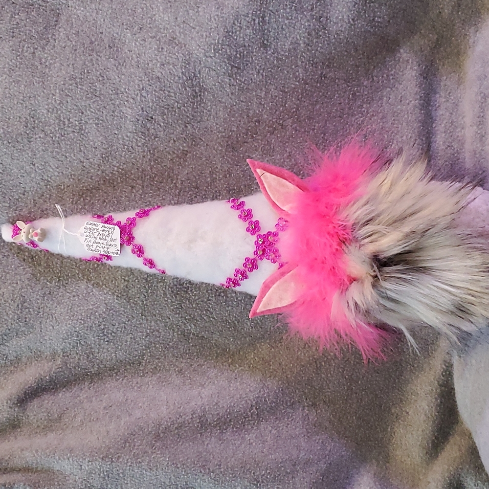 Bunny Gnome pink/gray